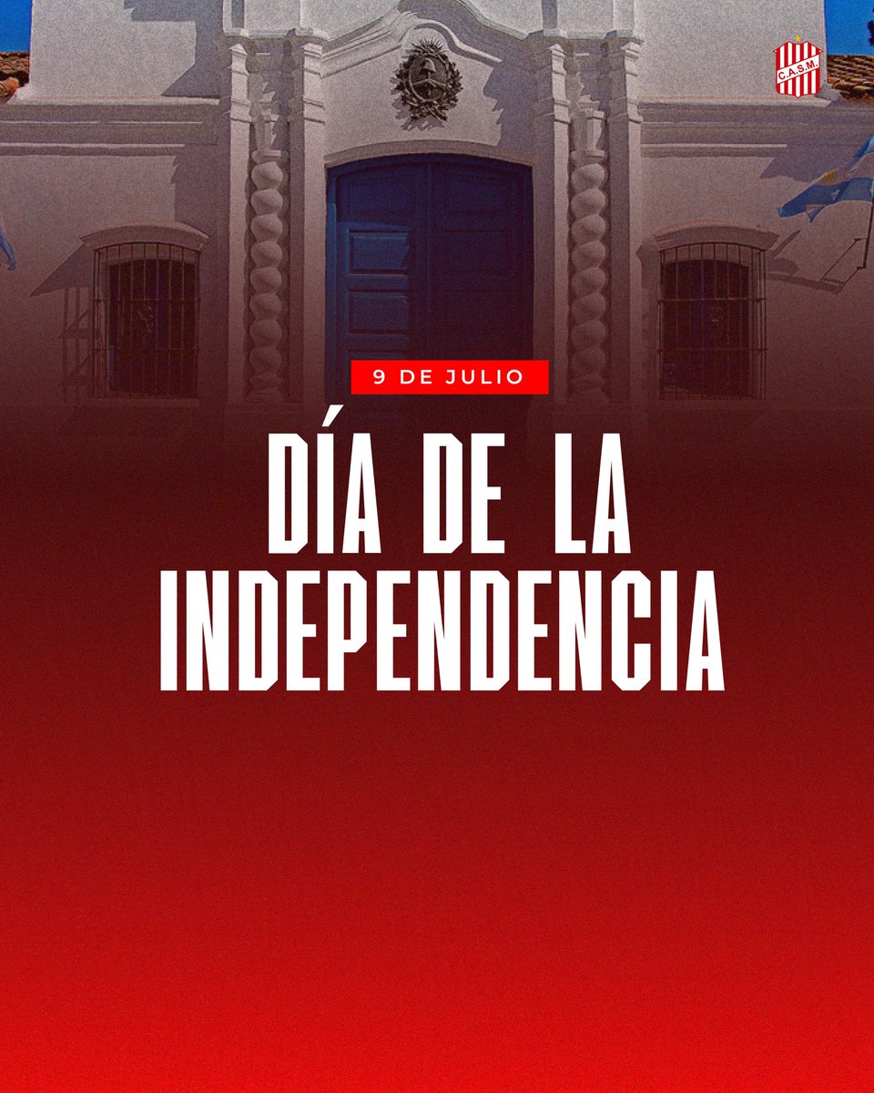 🔴⚪️ #Efemérides

9 de Julio 🇦🇷

En este día tan especial para todo el pueblo argentino, desde Ciudadela "Cuna de la Independencia" 🇦🇹 celebramos y recordamos con orgullo a nuestra patria libre y soberana.