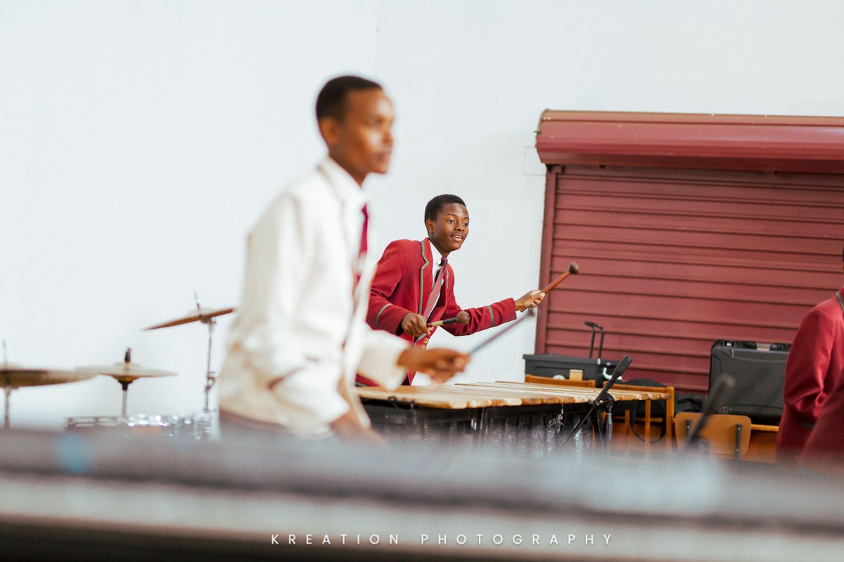 The Prince Edward High school Marimba ensemble performing at Sofar Harare