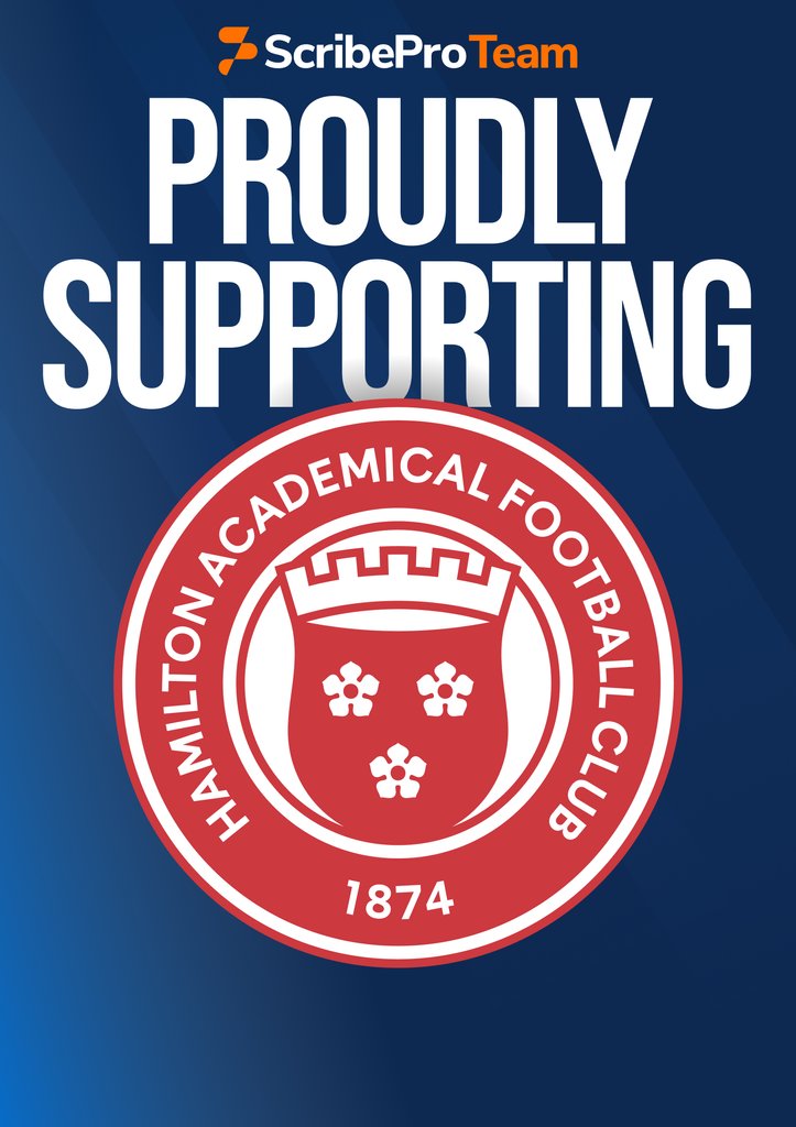 scribe_pro's tweet image. We’re proudly supporting @theacciesfc with ScribePro Team, competing in the Scottish Championship. We look forward to continuing to support you and your medical team!