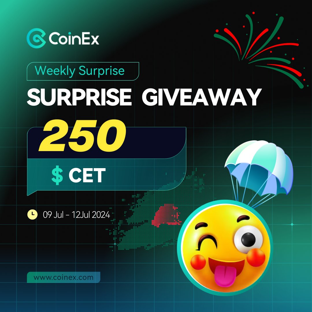 🎉 CoinEx Weekly Surprise Giveaway! 🎁

🔥 Follow <a href="/coinexbn/">CoinEx Bangladesh</a>  and tag a friend in the comments below for a chance to win exclusive prizes! 🚀

Let’s spread the crypto love! 💙✨ 

#CoinExGiveaway #CryptoCommunity 
time : 09-12 jul 2024

Remember to follow the rules and good luck!