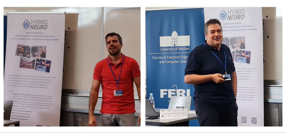 2nd day of the Summer School in Maribor (Slovenia). Dr Mañanas (UPC-Spain) presented “Brain function and connectivity extracted from EEG recordings.” and Dr. Uros Marusic (Koper, Slovenia)  “Motor-cognitive interventions in gait and balance studies”. 
#HybridNeuro  #SummerSchool