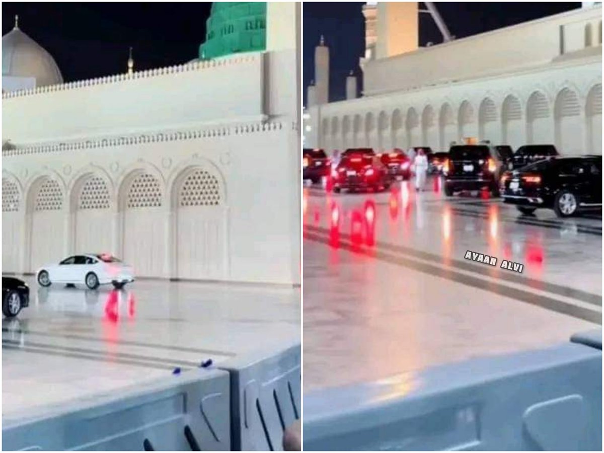 ایک دور سلطنتِ عثمانیہ کا تھا جس میں رسول اللہ ﷺ کے روضے مبارک کے ادب کی وجہ سے مدینے کی حدود میں ٹرین کا راستہ نہیں بنایاکیونکہ اس سے شور پیدا ہوتا۔🙇
اور ایک طرف یہ آلِ سعود ہیں جو کہ مدینے کی حدود میں اپنی گاڑیاں لیکر آگئے۔💔
یارسول اللہ ﷺ ہم شرمندہ ہیں 🙏
