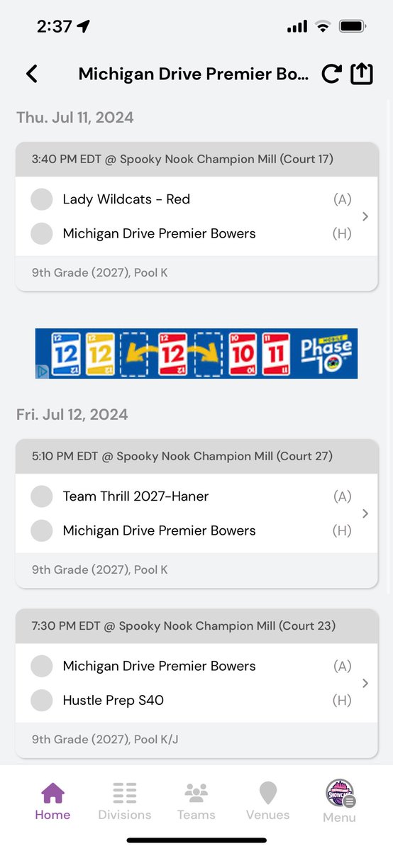 West Michigan Drive 17u Bowers tweet media