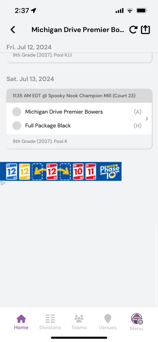 West Michigan Drive 17u Bowers tweet media