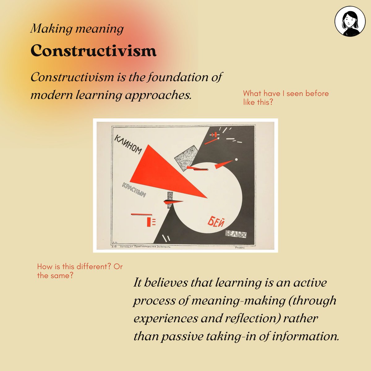 meg_miao's tweet photo. People often think that learning theories are just abstract ideas, but they're probably the most practical way to generate ideas and get started building a solid learning experience.

Here's a peek into my essentials 🧐 https://t.co/wFtpUEhuAG