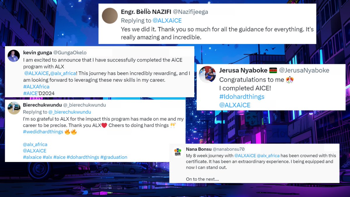 ALXAiCE's tweet photo. AiCE'd 2024 😏 😏 
A hearty congratulations to all our C3 AiCE graduates! You've made us proud 🙂 

#DoHardThings #ALXAiCE #AiCEforImpact #aiced2024 #AiCEReady https://t.co/itvhROML65
