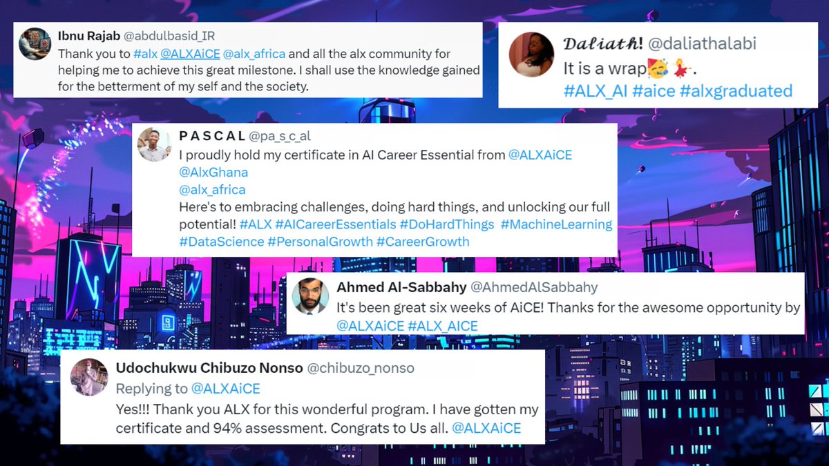 ALXAiCE's tweet photo. AiCE'd 2024 😏 😏 
A hearty congratulations to all our C3 AiCE graduates! You've made us proud 🙂 

#DoHardThings #ALXAiCE #AiCEforImpact #aiced2024 #AiCEReady https://t.co/itvhROML65