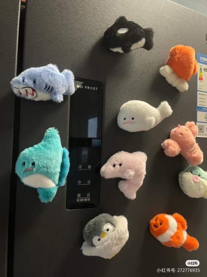 plush fridge magnets
