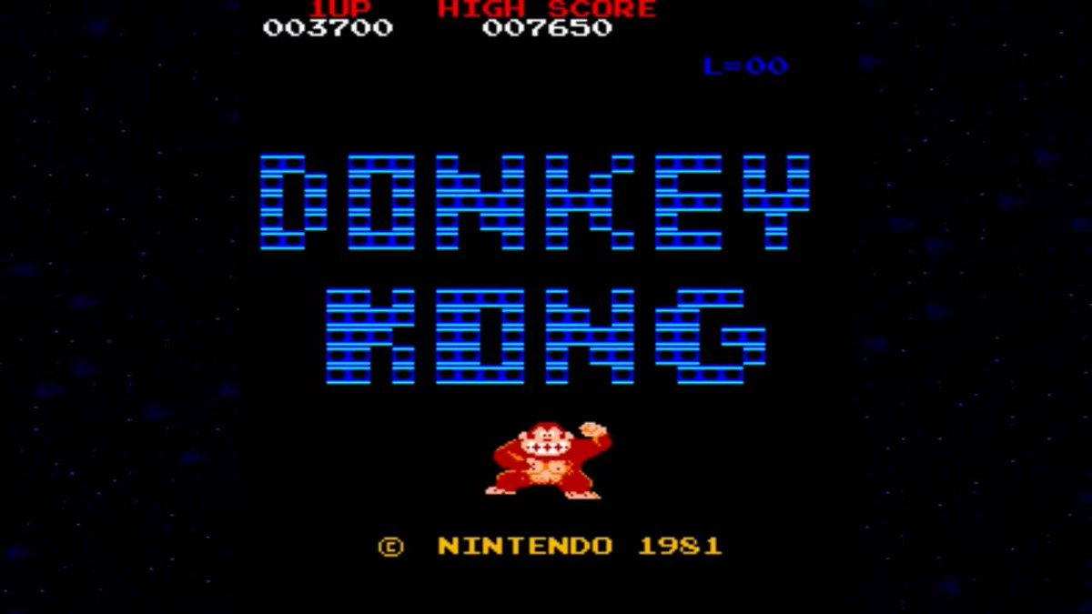 landofthe80s's tweet image. On this date in 1981 Nintendo released the hit video game "Donkey Kong". #80s #80svideogames #1980S