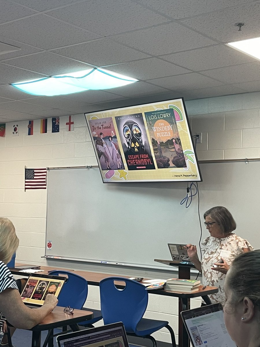 Love hearing what <a href="/terrigrief/">Terri Grief</a> has been reading! <a href="/KASL_Librarians/">KASL</a> #kaslsummerrefresher24