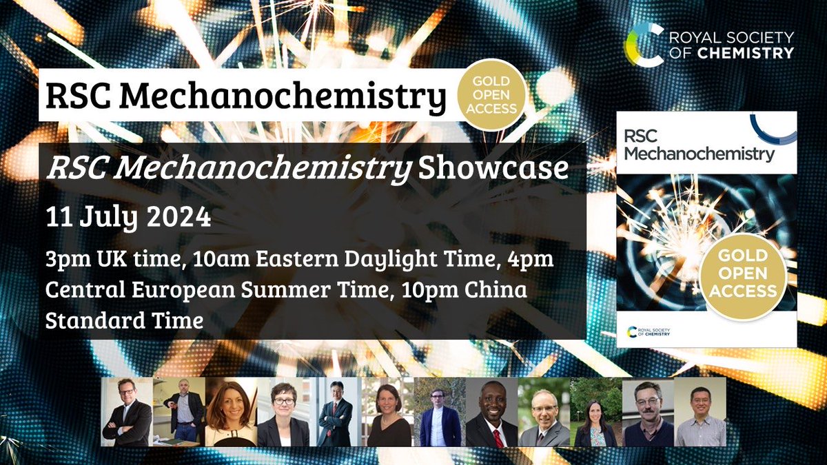 SingleMolecules's tweet image. The team of @RoySocChem #Mechanochemistry editors is very much looking forward to our first Showcase webinar where we will introduce several of the first papers published. Join us to learn about the diversity of topics we are interested in: blogs.rsc.org/mr/2024/07/04/…