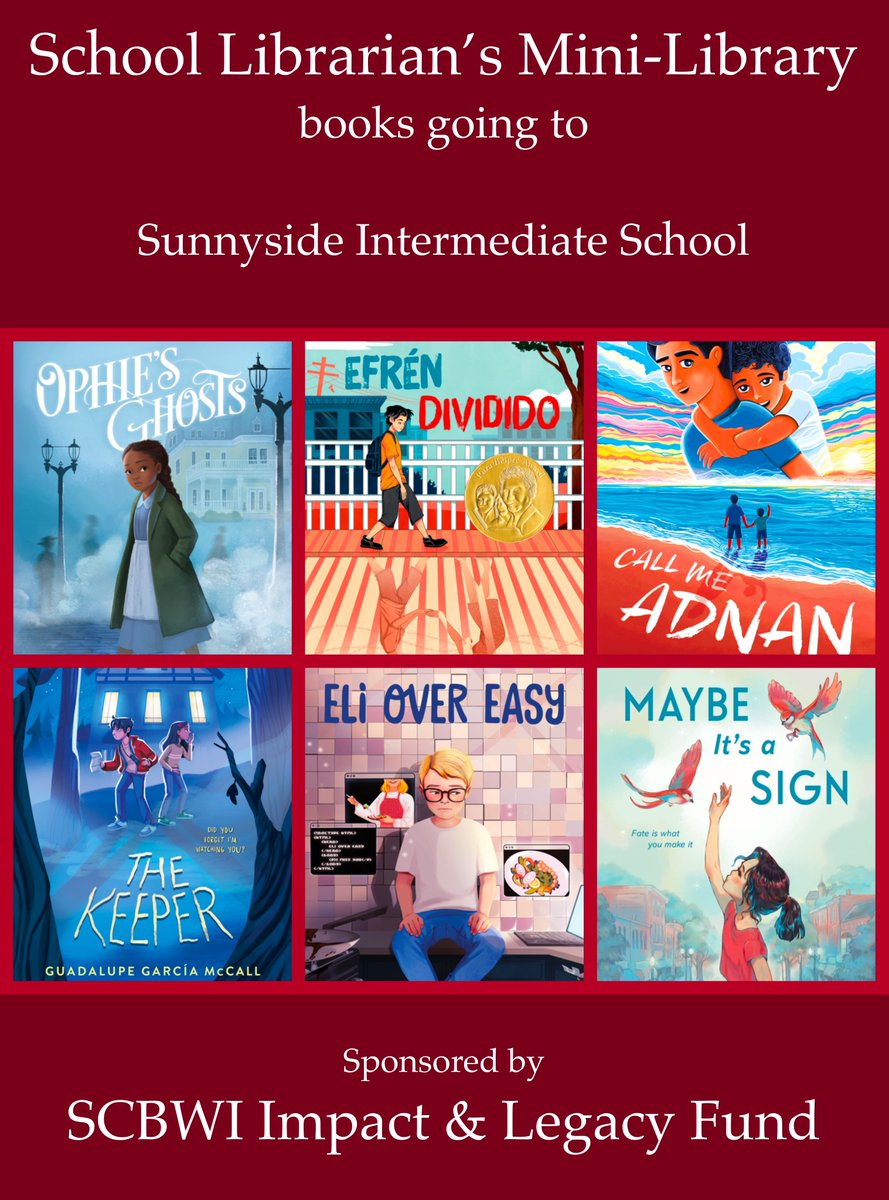 The Sunnyside Intermediate School has received 30 books courtesy of the  

SCHOOL LIBRARIAN'S MINI-LIBRARY GRANTS    

#LibraryTwitter #LibrariansOfTwitter #Disability #BodyPositivity #MentalHealth #SocioEconomics #Religions #BIPOC #Latinx #AAPI #Native #Indigenous #LGBTQIA 

🧵