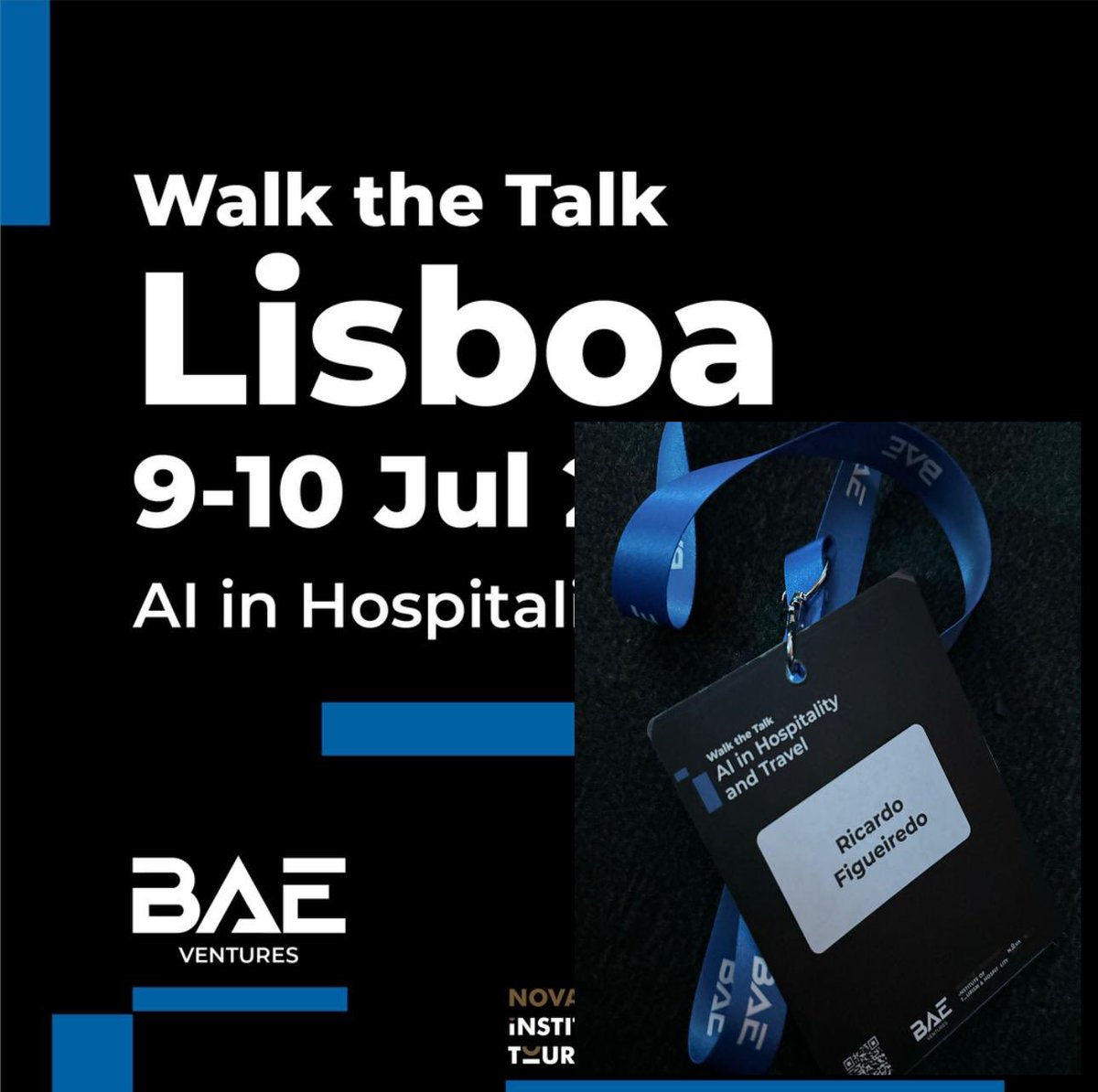 ricff's tweet photo. Fantastic opportunity to learn about the latest advances in AI and its applicability in the tourism sector. 
Congratulations to BAE - Ventures 
#baeventures #walkthetalk #lisbon https://t.co/R7BVOwhZQ8