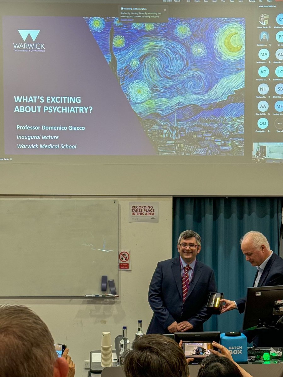 Emily Thelwell (@emilylrthelwell) on Twitter photo Attended an inspiring inaugural lecture by Prof Domenico Giacco today. Huge congratulations! 🌟 A true celebration of his journey and achievements. Wishing him continued success and many more milestones ahead. <a href="/warwickmed/">Warwick Med School</a> Attended an inspiring inaugural lecture by Prof Domenico Giacco today. Huge congratulations! 🌟 A true celebration of his journey and achievements. Wishing him continued success and many more milestones ahead. <a href="/warwickmed/">Warwick Med School</a>