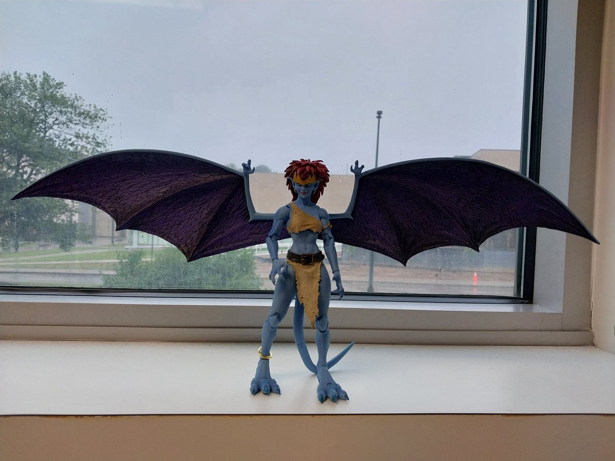 FuryOfTheAngels's tweet photo. Brought one of my birthday presents into work. Demona's standing guard as I pour over spreadsheets. Course, I am a human, so she may not like me...
#Demona #Gargoyles #NECA #UltimateActionFigure https://t.co/46pzA6VPwL