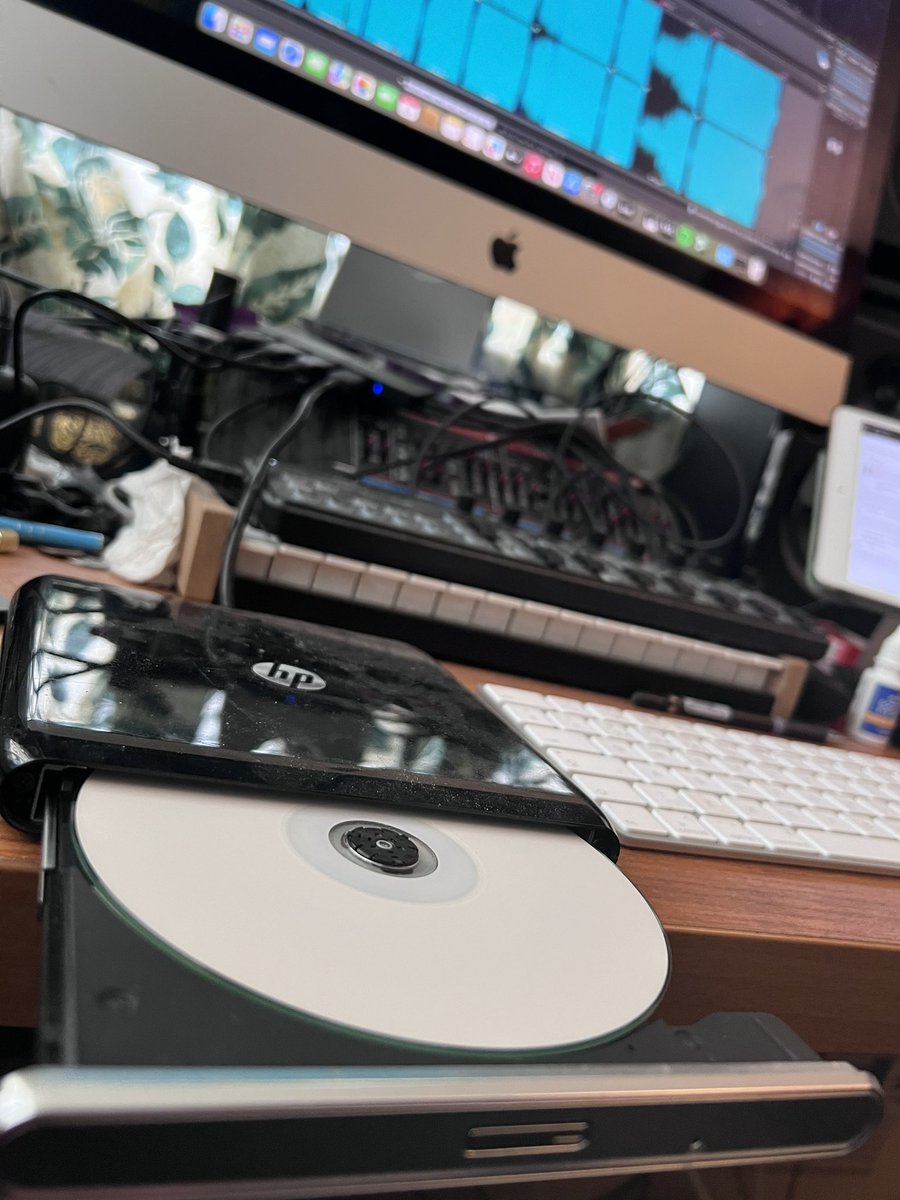 DRGuitar1's tweet photo. Burning a test CD to check the file I’ve produced works for manufacturing… can’t remember the last time I burnt a CD! Used to do it lots. #cd #cdburning #newalbum #makingwaves https://t.co/QsdLnhg25i