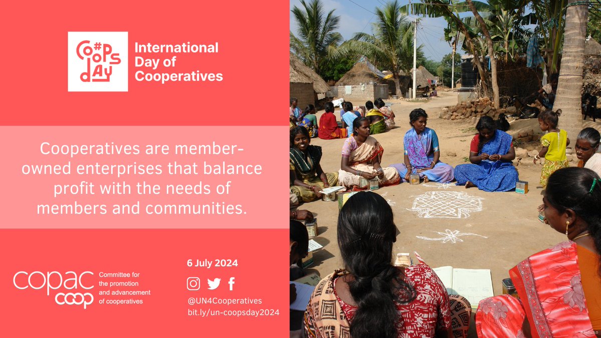 Cooperatives are key to building a better future for all. Celebrate with us 🎉🥳the launch of the 2025 International Year of Cooperatives at the <a href="/UN/">United Nations</a> in NY &amp; learn how you can get involved. 

🌐bit.ly/un-coopsday2024 
🌟#CoopsDay #CoopsYear #IYC2025