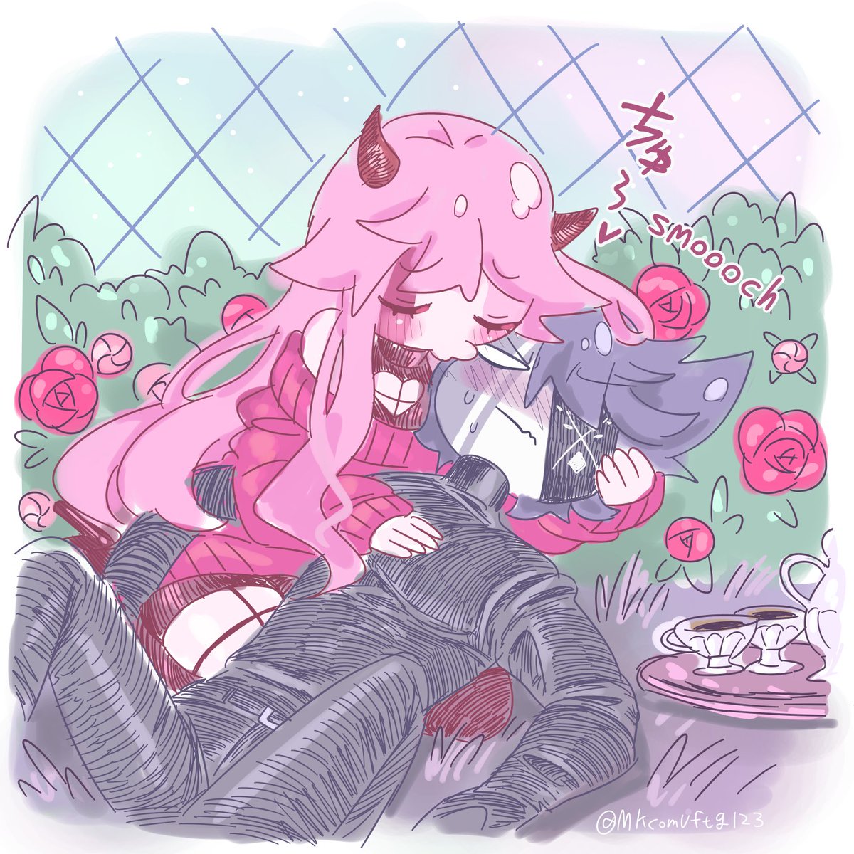 MKcomvftg123's tweet photo. いちゃ…ならくがき。 https://t.co/IArVdRkS8d