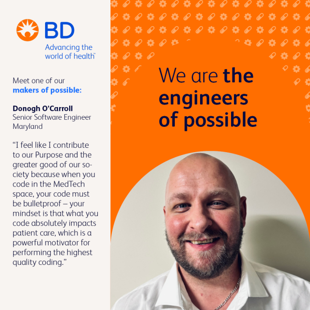 ConiEJohnston's tweet image. I love hearing what other people’s work motivators are. Like Donogh, I am motivated by the impact we make on patient care. What is your motivator? #JoinBD #proudtobeBD #makersofpossible #BDemployee dy.si/HX4KoY2