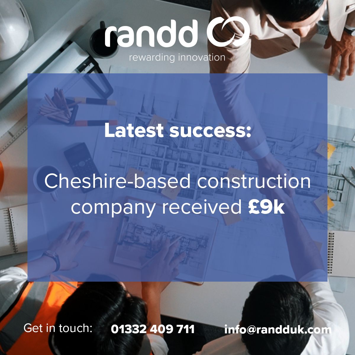 randduk's tweet photo. 9k has been claimed by a Cheshire-based construction company with randd's support!

Our experts are here to help you with your R&amp;D tax credits. Contact us today to start your claim: https://t.co/Nt7CQhnHYX

#CheshireBusiness #TaxCredits #Research #Development https://t.co/BjukCxADPu