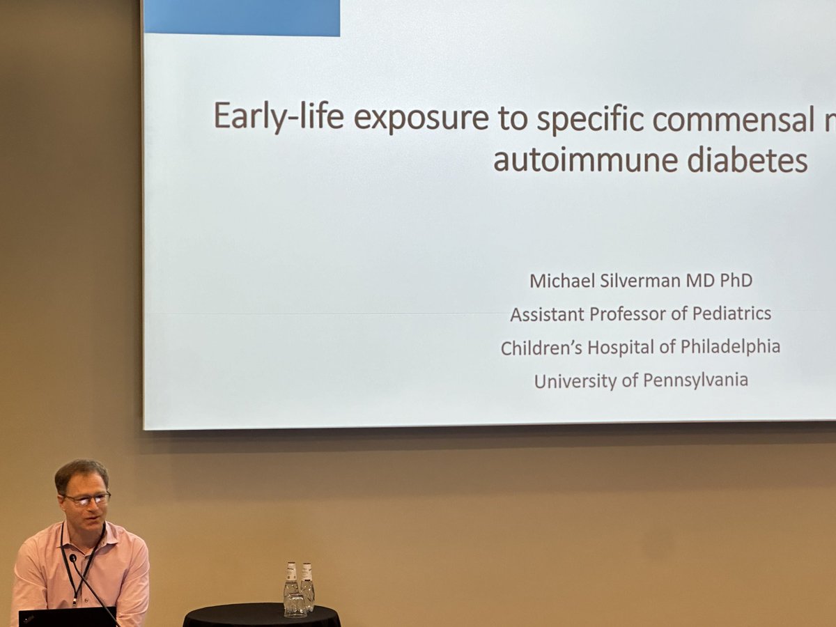 ⁦<a href="/LabSilverman/">silverman lab</a>⁩ #icmi giving a fantastic talk on early life and DM