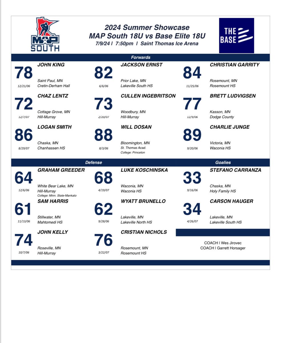 apx_hockey's tweet photo. Tonight kicks off the 2024 SUMMER SHOWCASE series with @thebasesp. Excited to see these groups in action! ⚔️

16U Game | 6:10pm
18U Game | 7:50pm
@ STIA

#SS4L https://t.co/TUxgvYyCy1