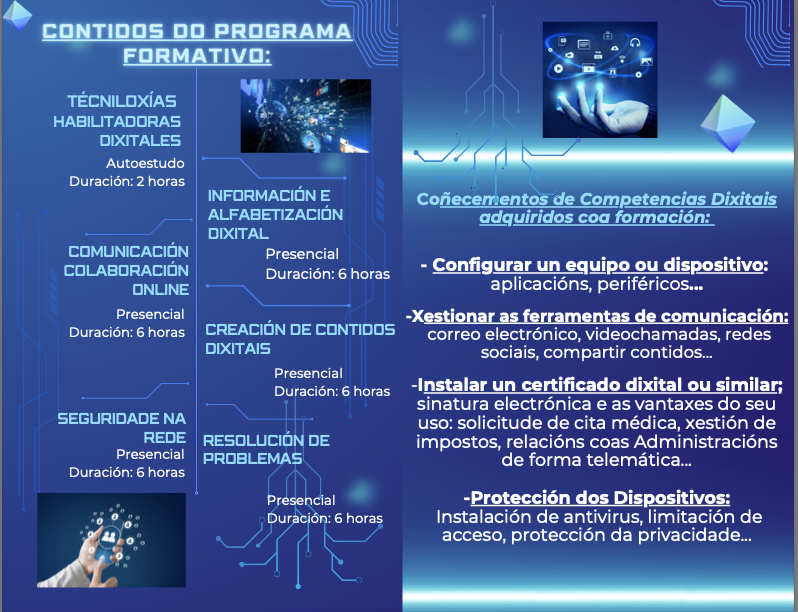 CMEmpregoVigo's tweet photo. Convocamos cursos de competencia e capacitación dixital:

👉1ª edición do 29 de xullo ó 5 de agosto
👉2ª do 21 ó 28 de agosto.

De 09:00 a 14:00 na aula que temos en Arquitecto Pérez Bellas 9.

Info no díptico e solicitude no QR ou na web municipal: https://t.co/YHFrsvcs2i https://t.co/QmgLyjHpEF
