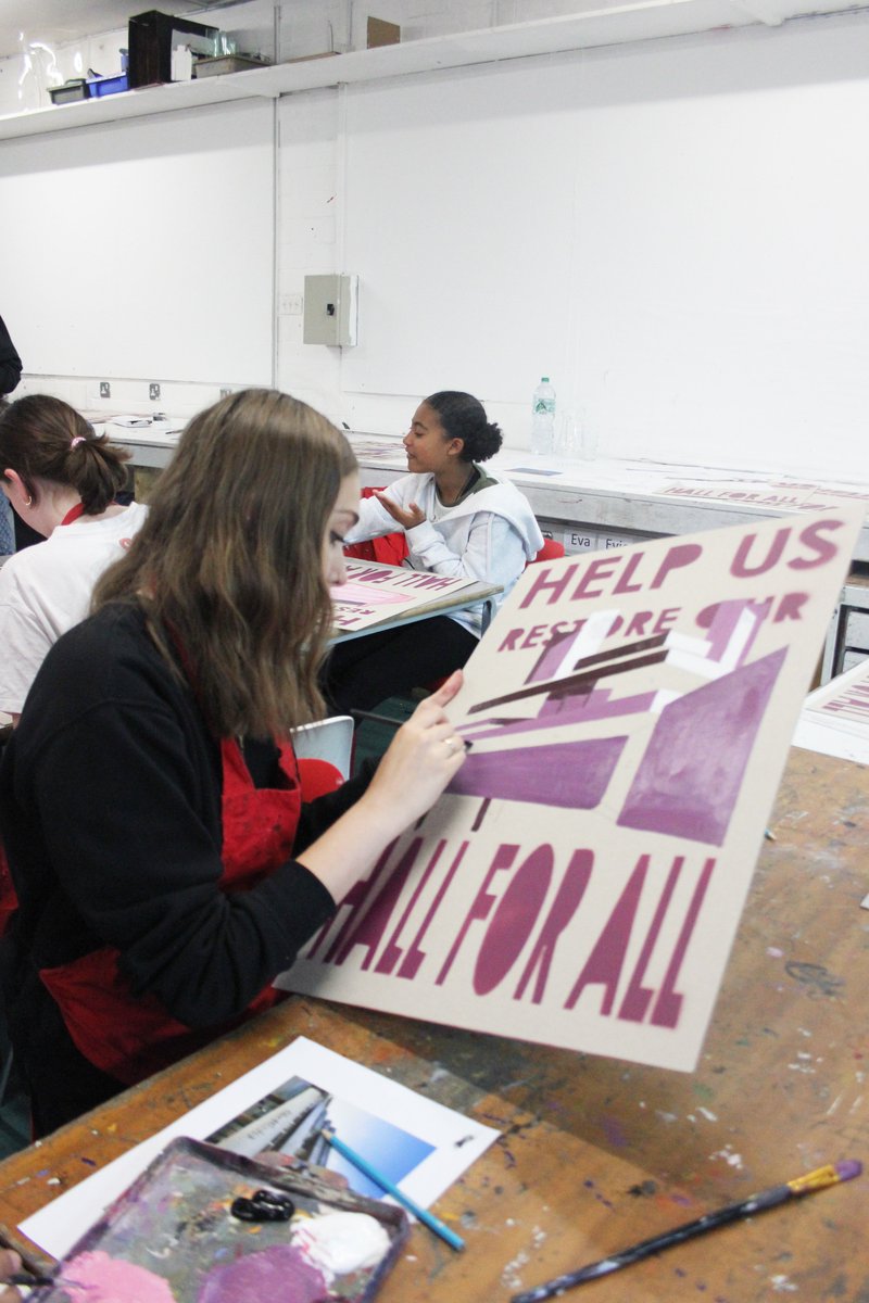 A Hall for All (@burghleyhall) on Twitter photo Year 7s, 8s & 9s have been busy preparing the placards ahead the Brutal Walk on 22 July when over 700 students, staff and volunteers will embark on a sponsored journey through Londonās iconic Brutalist landmarks for the vital Hall for All appeal.
<a href="/southbankcentre/">Southbank Centre</a> <a href="/BarbicanCentre/">Barbican Centre</a> Year 7s, 8s & 9s have been busy preparing the placards ahead the Brutal Walk on 22 July when over 700 students, staff and volunteers will embark on a sponsored journey through Londonās iconic Brutalist landmarks for the vital Hall for All appeal.
<a href="/southbankcentre/">Southbank Centre</a> <a href="/BarbicanCentre/">Barbican Centre</a>