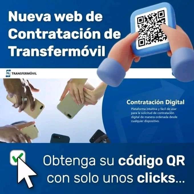 El tiempo ⏰ es oro 🥇, por ello, hemos facilitado de forma rápida ⏩ y segura 🔐 la contratación del #CódigoQR de #Transfermovil 📲 para tu negocio, el que obtendrás en solo minutos
#TransformacionDigital #JuntosPorMayabeque
