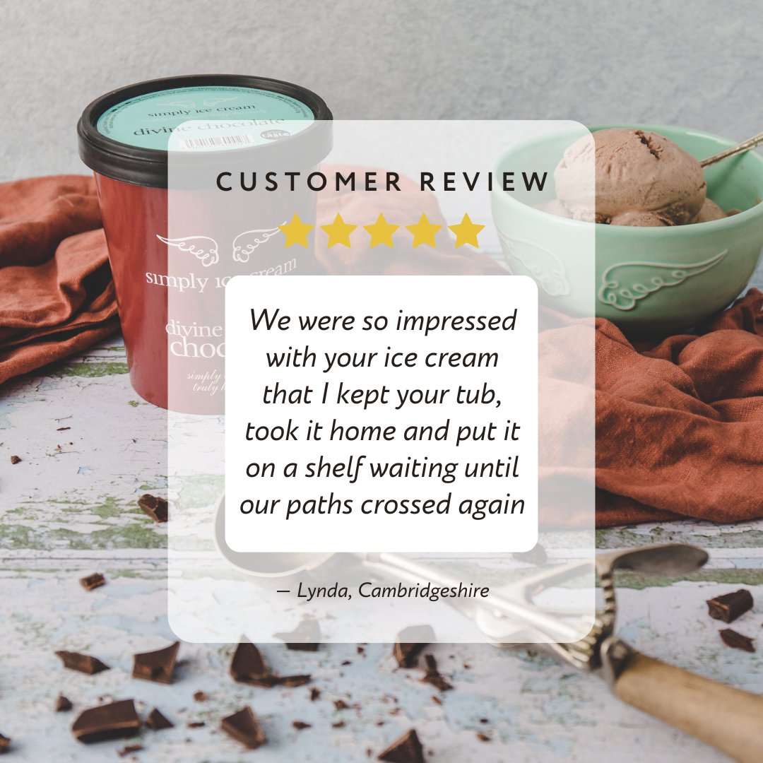 We couldn't help but share this amazing story..
"We were both so impressed with your ice cream that I kept your tub, took it home and put it on a shelf waiting until our paths crossed again."
Our customers are the best!! ❤️

#customerreview #goodreview #60th #foodiegifts