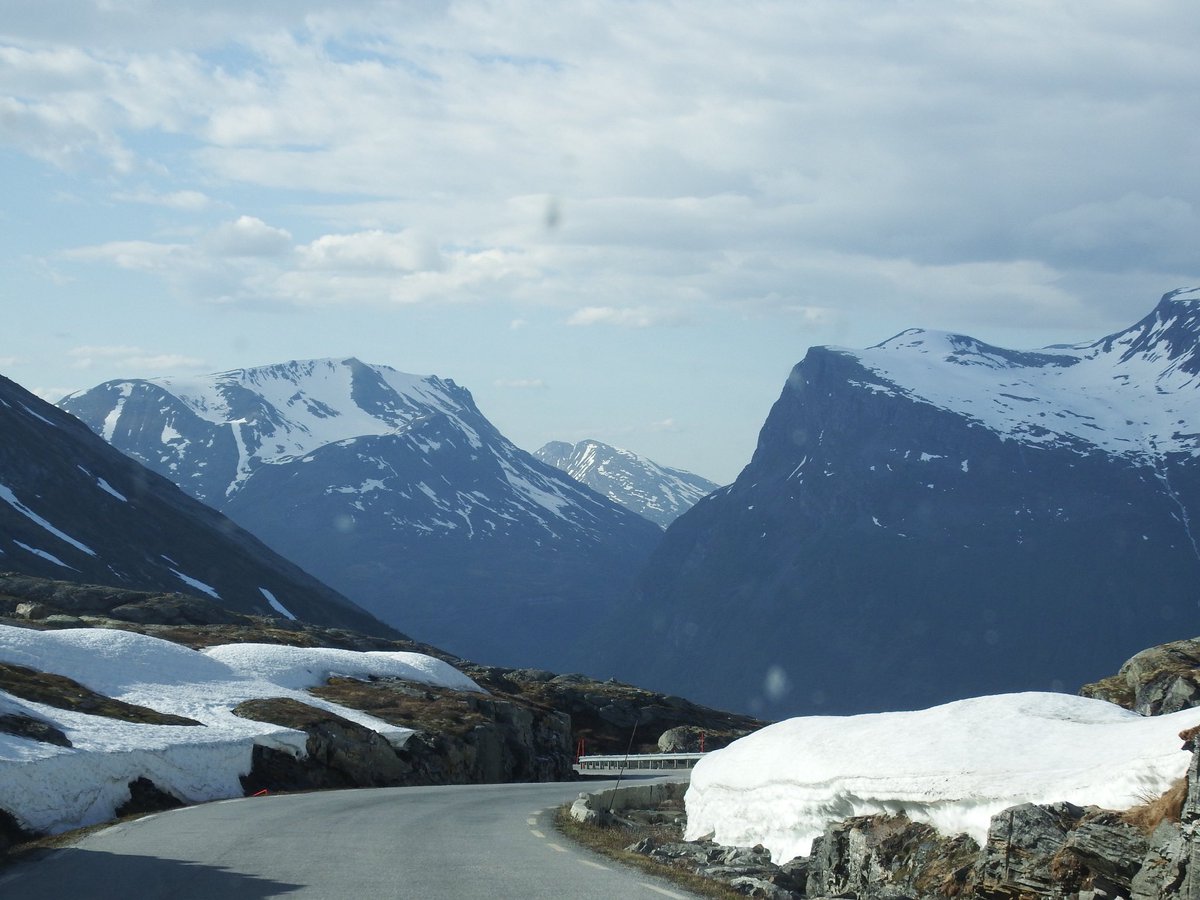 phdhomeschooler's tweet photo. @eyeslasho In Norway, one-lane roads are shared by traffic going both ways with turn outs to wait for the other guy to pass. The driver assist on the rental car kept trying to steer us into the fjord.

A good metaphor for nanny-state controls. https://t.co/36Sz7YOHAd