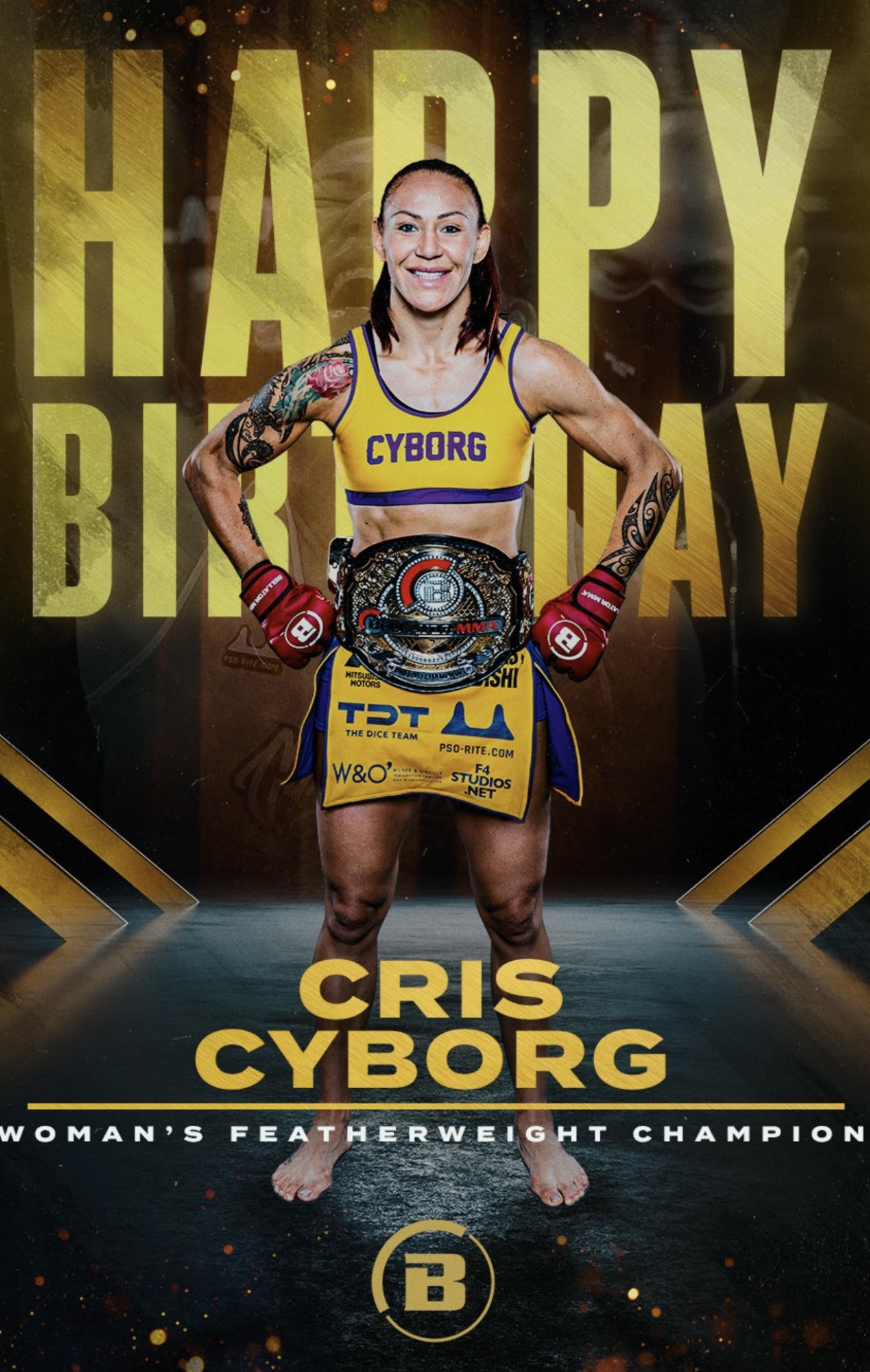🎂 39 years young today I want to defend my @BellatorMMA championship belt. https://t.co/m3sOt9znCr