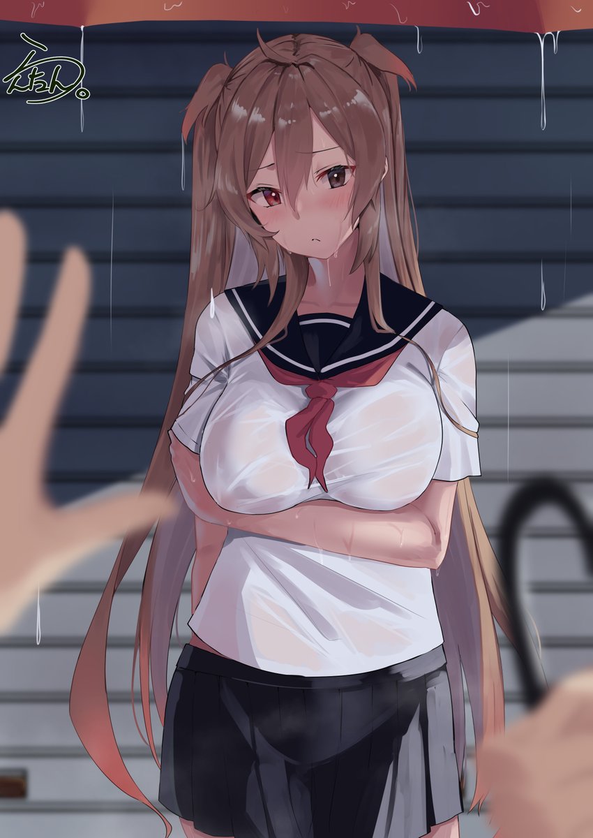 村雨(艦これ) ,村雨改二 「「遅い...」 」|らんたん。のイラスト