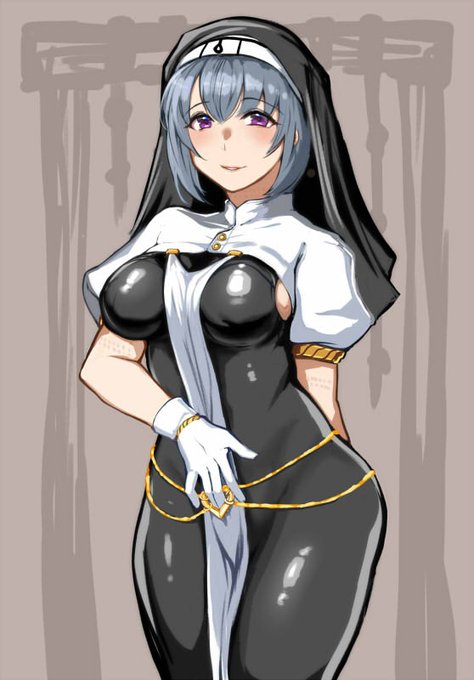 シスター描きました。なんか親切にしてくれるクチナワ教のシスターです。 