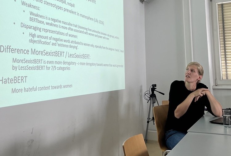 OFAI's Stephanie Gross gave an invited talk on "#Bias in Language Models" at the Department of Innovation and Digitalisation in Law at the University of Vienna on June 13, 2024. #LLMs