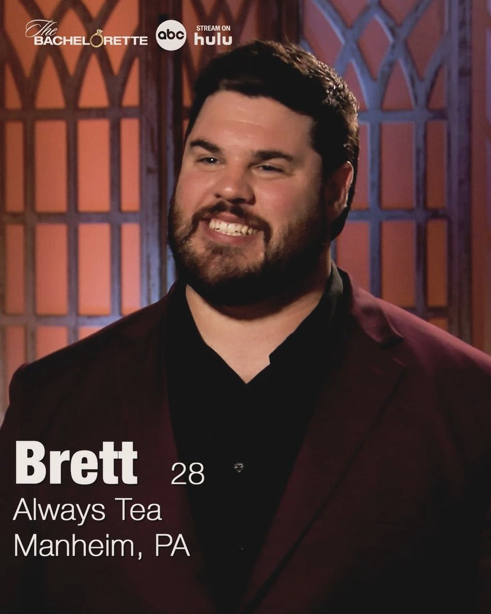 Good morning to Grocery Store Brett
 
#TheBachelorette