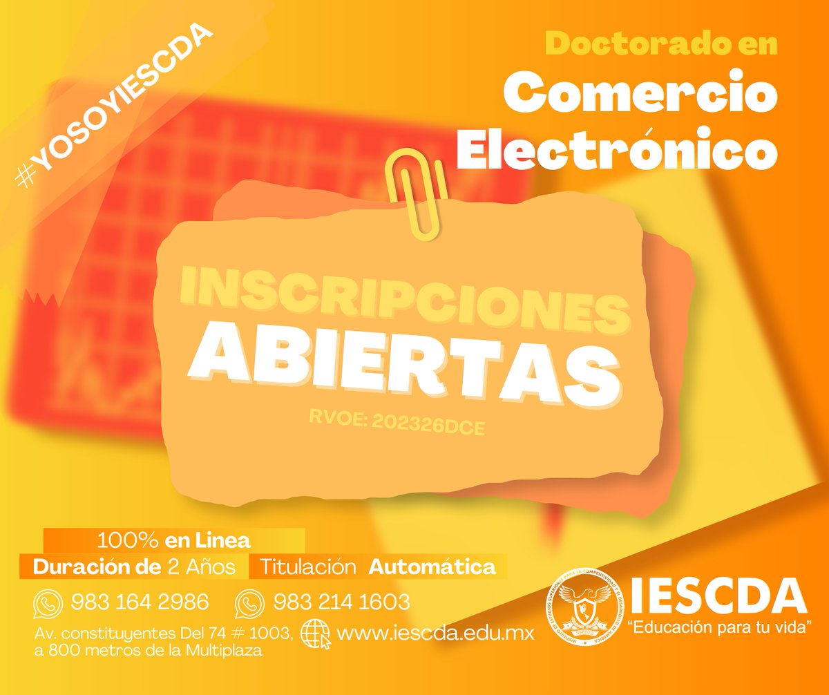 INSTITUTO DE ESTUDIOS SUPERIORES IESCDA tweet media