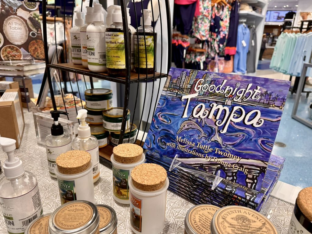 FlyTPA's tweet photo. MADE IN TAMPA BAY: If you’re passing through TPA and need a gift or souvenir, stop by The Shoppes at Bayshore in the Main Terminal to snag something from a local provider! From coffee to jewelry to shirts and more, you’ll find a variety of Tampa Bay treasures. 🛍️❤️ https://t.co/I2wjD0FUQI