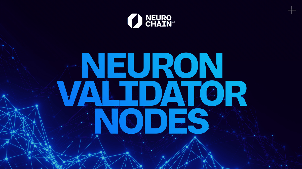 Become a founding Neuron Validator Node on NCN Chain!🚀

By staking $NCN you can become a node operator and tap into unprecedented rewards👇

☑️A limited supply of 10k Neuron Validator Node NFTs opens up through staking upon TGE on FCFS basis.
☑️12k $NCN coins have to be staked