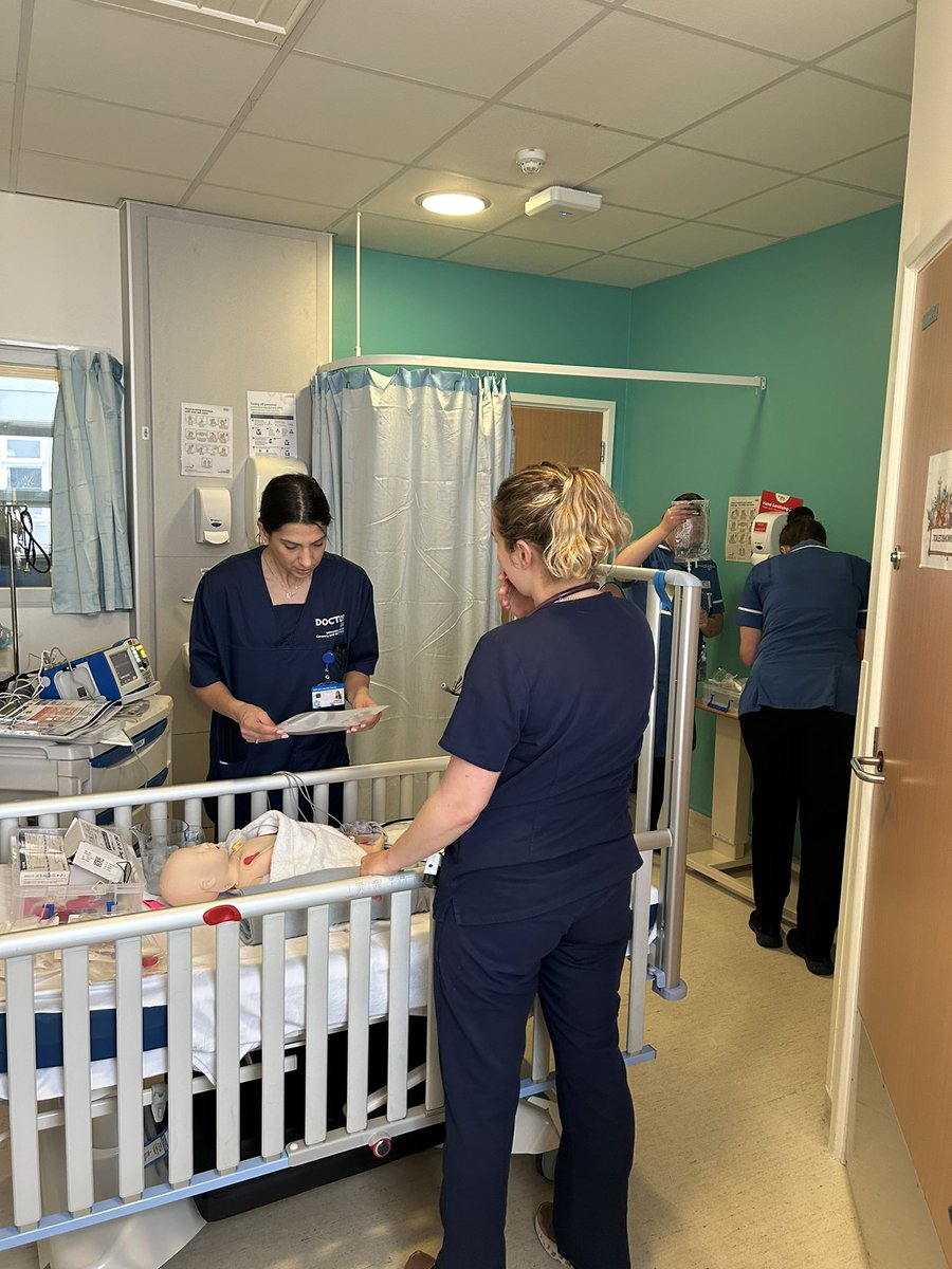 Great in situ simulation session on the paediatric unit today, lots of learning explored