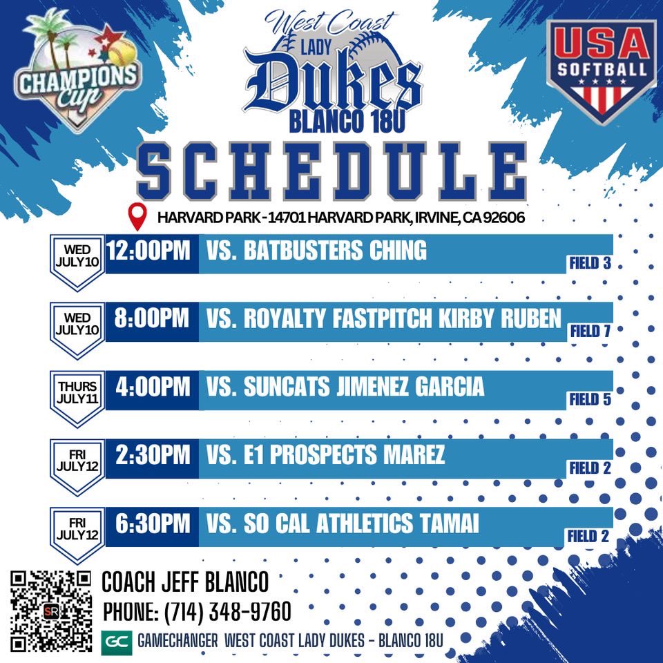 Let’s go <a href="/WCladydukes18u/">Westcoastladydukes18u</a>!