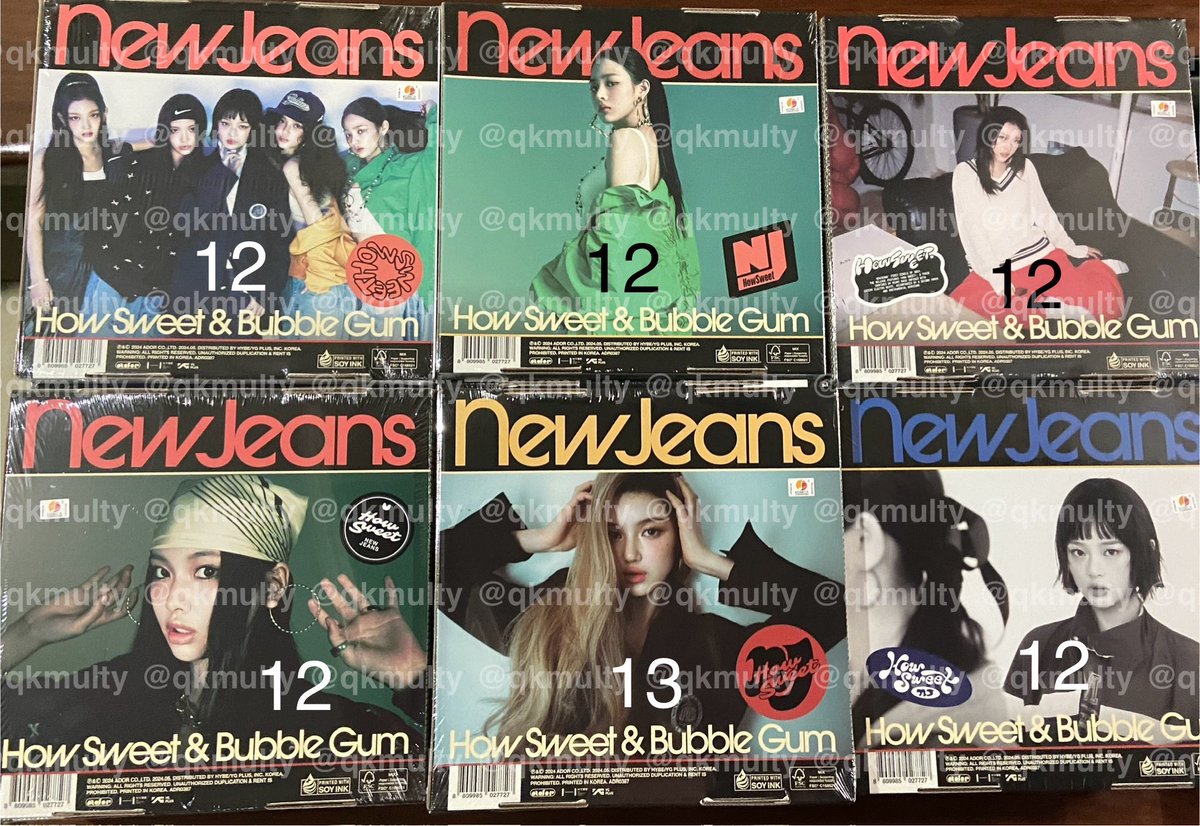 qkmulty's tweet photo. 7/7 : New Jeans - How Sweet ถึงไทยครบแล้วนะครับ 
🚛 : จัดส่ง 10/7 ทุกออเดอร์ครับ #คิวเคของเข้าบ้าน https://t.co/wf48tnWRBb