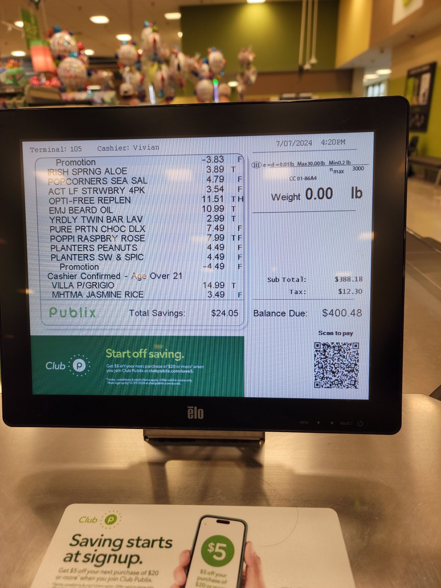 Weekly trip to the grocery store Family of 2 + 1 dog $400. I'm not sure how a family of four does it