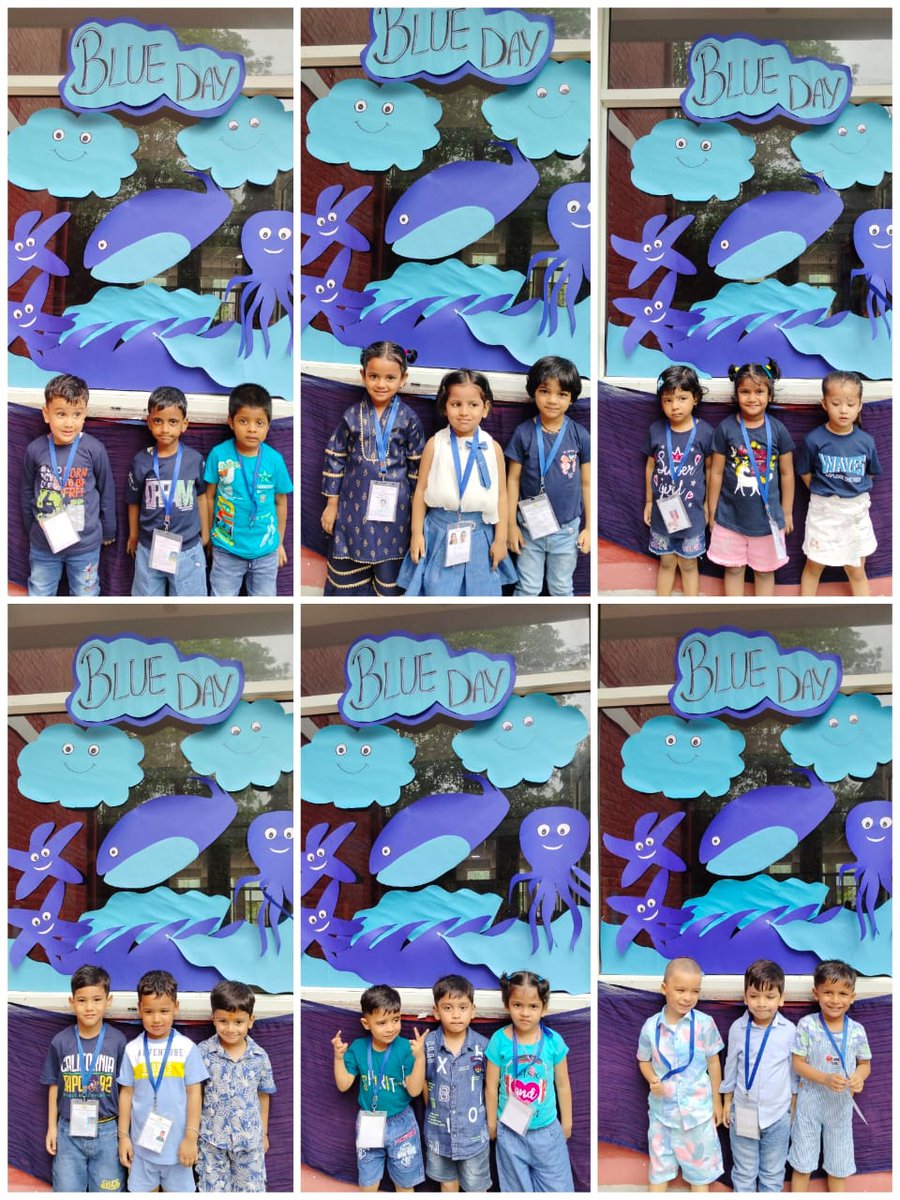 SpsMayurVihar's tweet image. Kindergarten shines bright with shades of blue. 
#ECD #Funwithlearning #SalwanPublicSchool #MayurVihar #Bluedaycelebration #funday #learningengagements