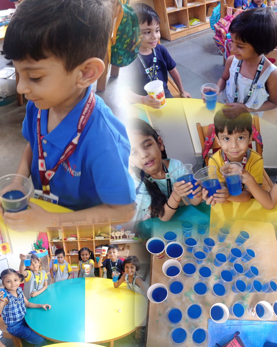 SpsMayurVihar's tweet image. Kindergarten shines bright with shades of blue. 
#ECD #Funwithlearning #SalwanPublicSchool #MayurVihar #Bluedaycelebration #funday #learningengagements