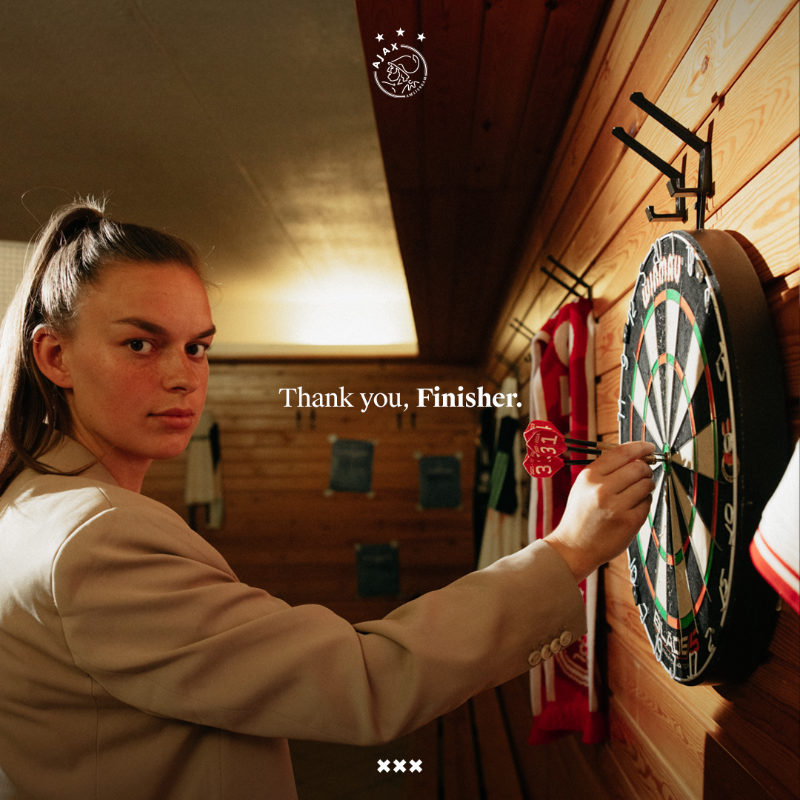 AjaxVrouwen's tweet photo. Romée Leuchter has reached an agreement with @PSG_Feminines. 

We wish you many more goals #ForTheFuture, Romée!