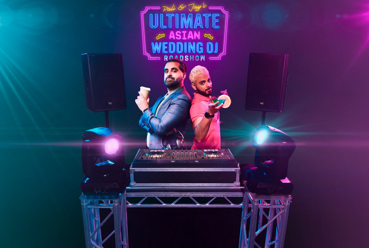 Rifco Theatre Company (@rifcotheatre) on Twitter photo 👋 Meet Pali & Jay, our uncle and nephew DJ duo ready to compete against rival roadshows to improve their standing as 19th best Asian Wedding DJ’s…in Southall! 🎧
🌟 Starring <a href="/tezilyas/">Tez</a> and Viraj Juneja, join us at <a href="/sohotheatre/">Soho Theatre</a> and <a href="/edfringe/">Edinburgh Festival Fringe</a>!
🎟️ bit.ly/paliandjay 👋 Meet Pali & Jay, our uncle and nephew DJ duo ready to compete against rival roadshows to improve their standing as 19th best Asian Wedding DJ’s…in Southall! 🎧
🌟 Starring <a href="/tezilyas/">Tez</a> and Viraj Juneja, join us at <a href="/sohotheatre/">Soho Theatre</a> and <a href="/edfringe/">Edinburgh Festival Fringe</a>!
🎟️ bit.ly/paliandjay