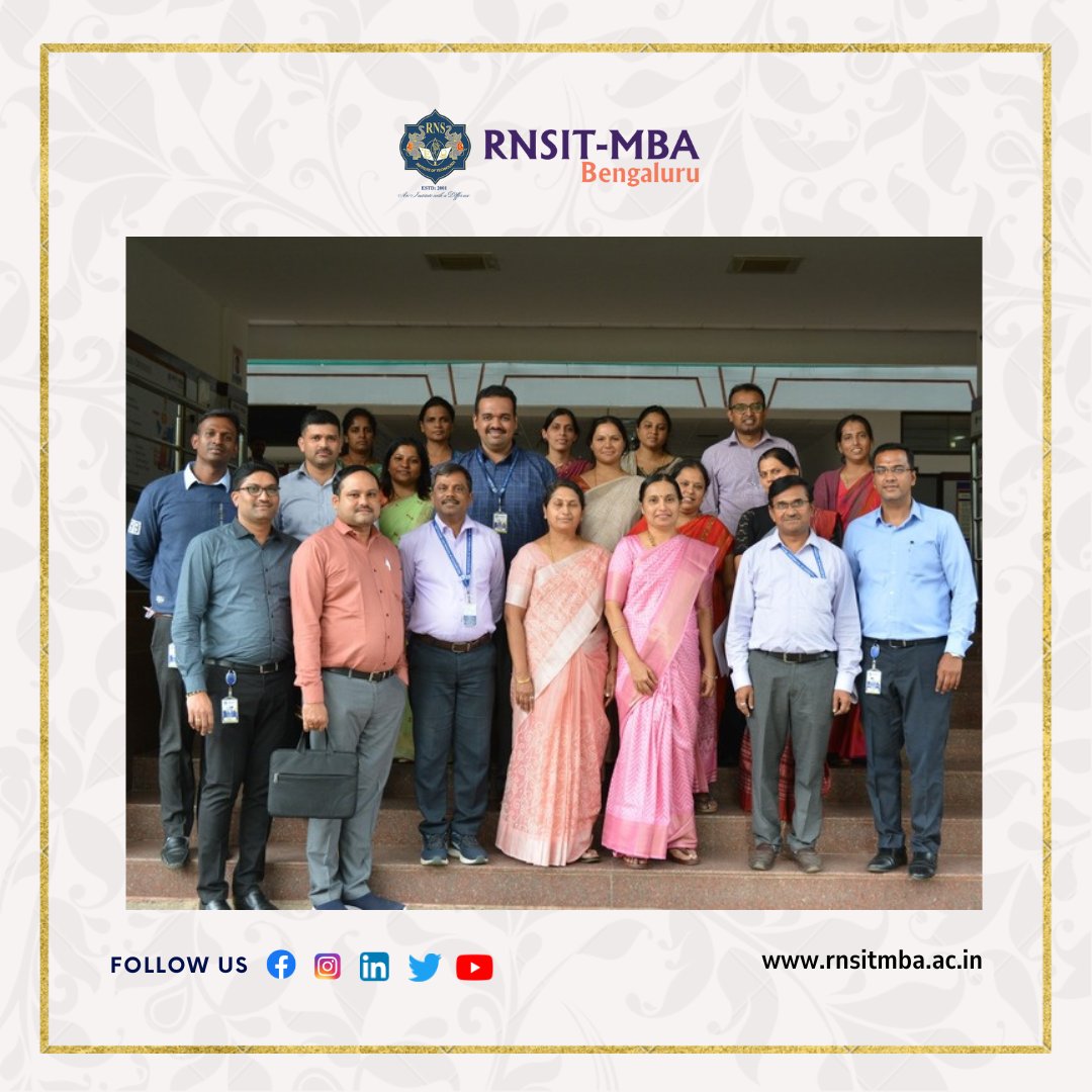 rnsit_mba's tweet image. RNSIT MBA conducted a one day faculty development with the theme of Achieving Academic Quality and NBA Accreditation. 
We hosted Dr. A Satya Nandini and Dr. Prathima Bhat K who were the guest speakers for the day. 

#rnsitmba 
#faculty
#developmentprogram
#training
#mba