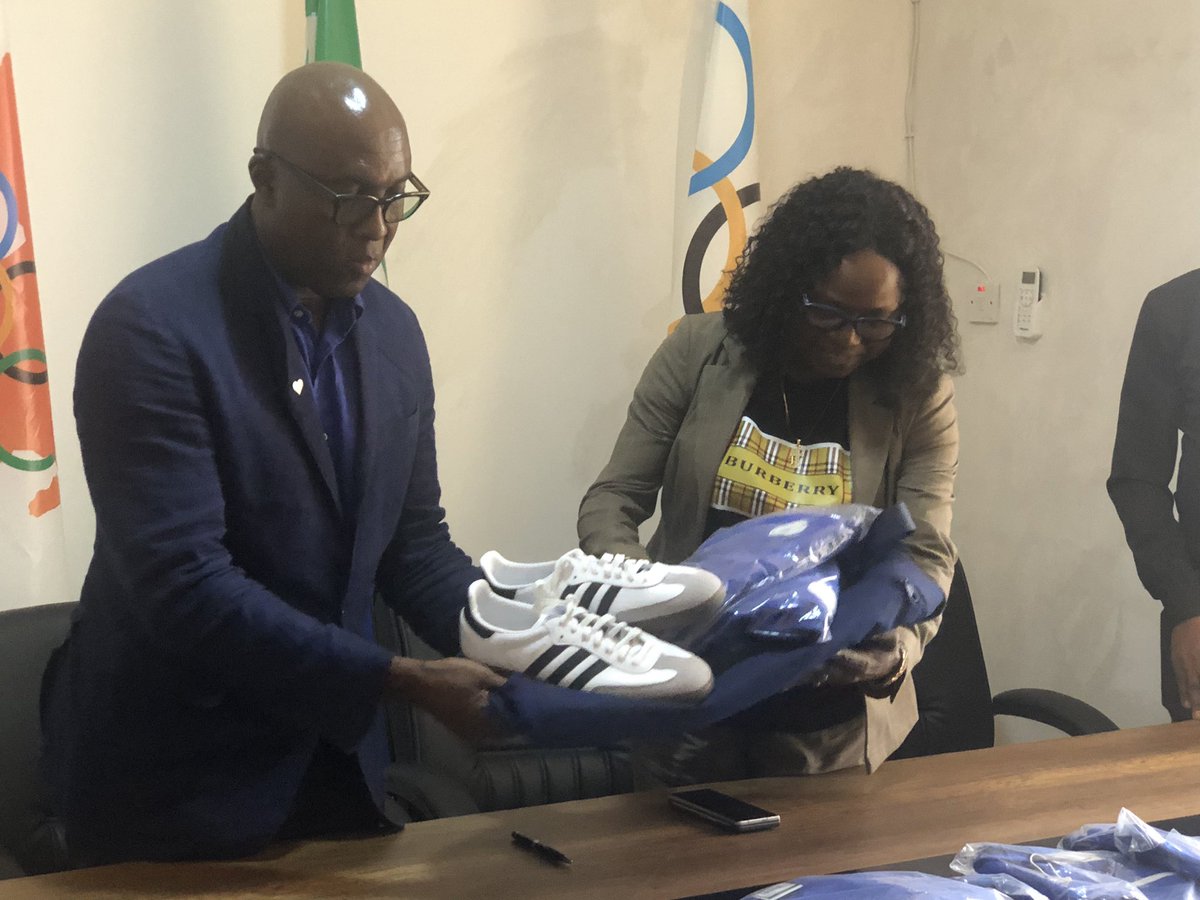 morrisjr88's tweet photo. #LabrumUK today in Freetown unveiled the official team kit of #TeamSierraLeone for the @Paris2024 #OlympicGames, in collaboration with @adidas. The collection includes attire for athletes in the Olympic Village, on the field and on the podium.
#LABRUMLondon
@Olympics https://t.co/Rawu7MbkkO
