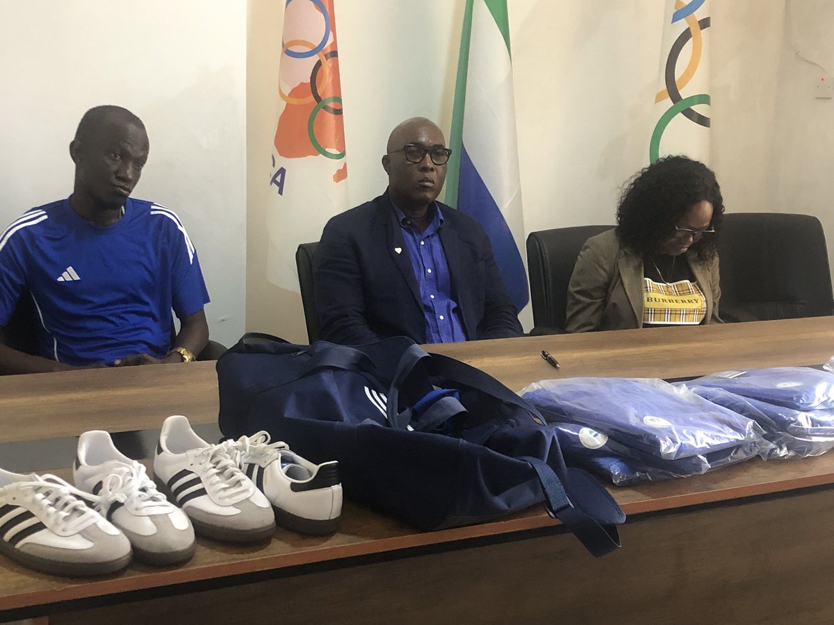 morrisjr88's tweet photo. #LabrumUK today in Freetown unveiled the official team kit of #TeamSierraLeone for the @Paris2024 #OlympicGames, in collaboration with @adidas. The collection includes attire for athletes in the Olympic Village, on the field and on the podium.
#LABRUMLondon
@Olympics https://t.co/Rawu7MbkkO